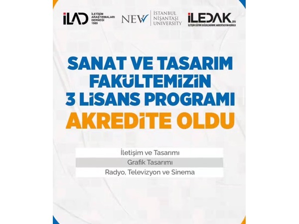 Sanat ve Tasarım Fakültesi 3 Lisans Programı Akredite Oldu